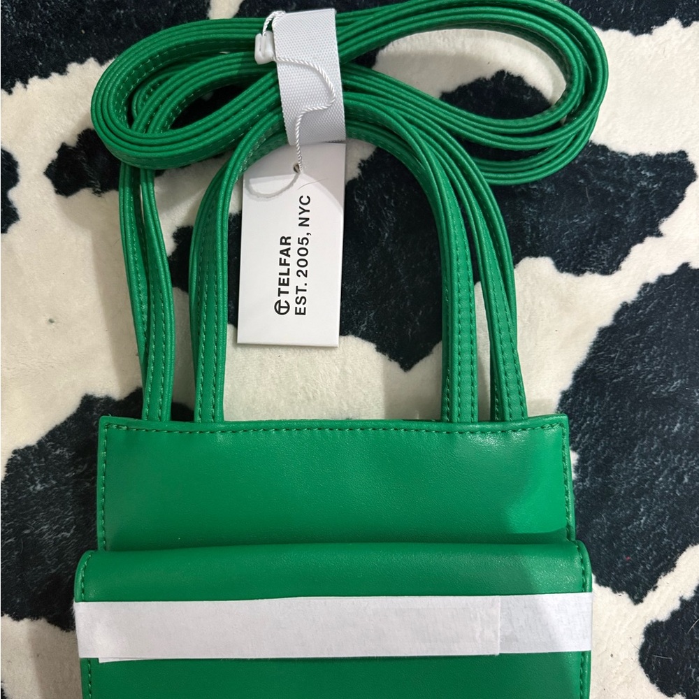 Telfar Green Mini Shopping Bag - Picture 6 of 7